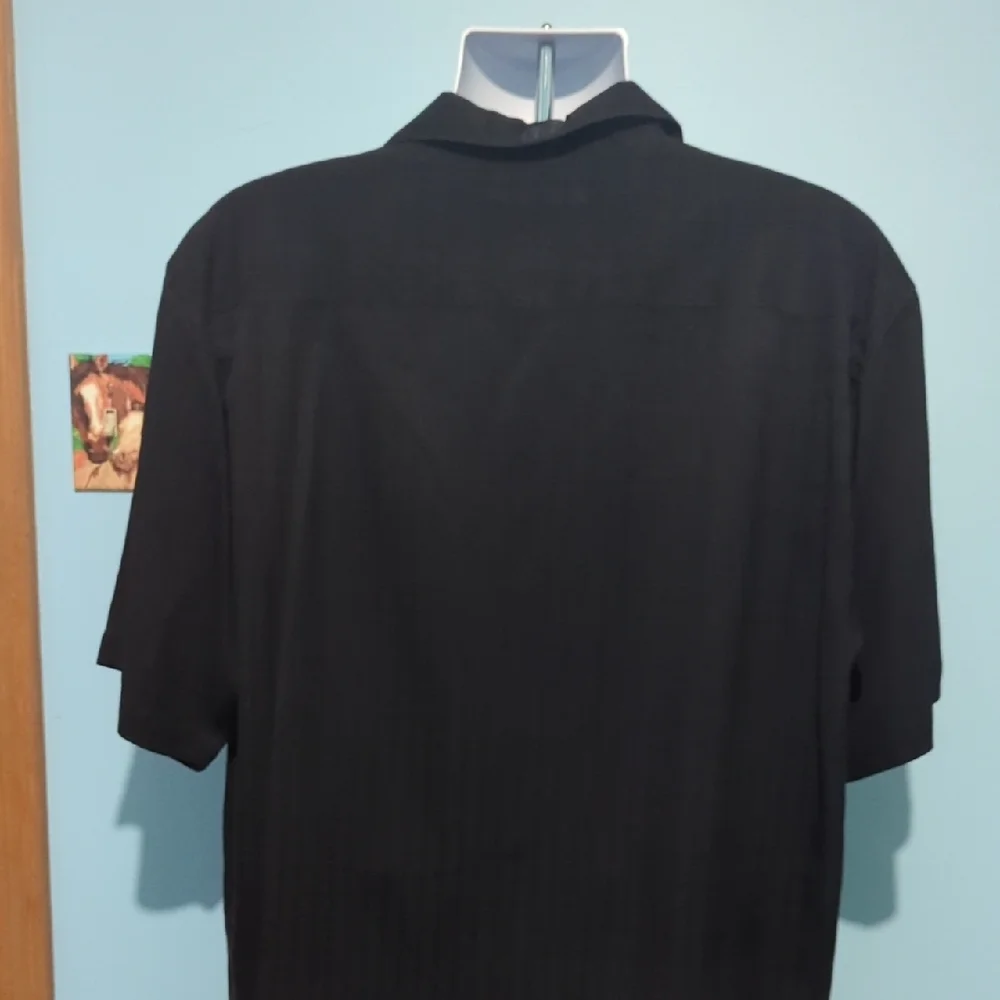 Tommy Bahama Dark Gray Silk Shirt - Picture 2 of 4